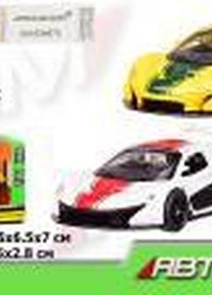 Машина металл 4337 (96шт/2) "автопром",1:40 mclaren p1 gtr,2 цвета,откр.двери,в кор. 14,5*6,5*7см, шт