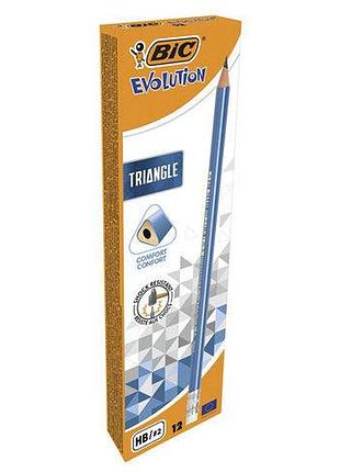 Олівець графітний "bic" "еволюшн тріангл", шт