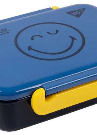 Ланчбокс 420 мл "yes""smiley world united" з розділювачем, 707972, шт
