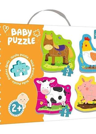 60707 trefl пазли "baby classic" тварини на фермі, шт