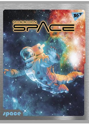 Зошит для записів а5/48 кл. "yes" "space" мат. вдл+уф-виб.+мікроембосінг 766864, шт