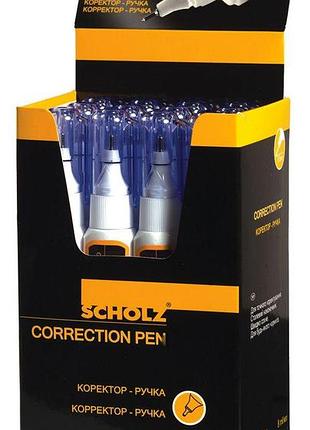 Коректор-ручка з метал. кінчиком 7 мл "scholz", 4983sch, шт