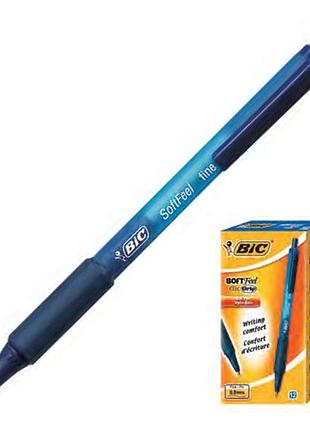 Ручка кулькова автоматична "bic""софт філ клік грип" синя, шт