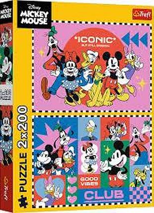 33196 trefl пазли "2x200" mickey&friends час з друзями, шт