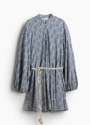 Хлопковое платье свободного кроя h&amp;m