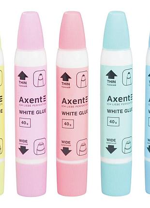 Клей пва "axent" 7202-а 40мл 2 аплікатора, дисплей, шт