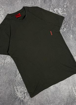 Футболка hugo boss зелена м