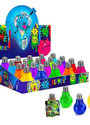 Слайм "danko toys""crazy slime" fluoric лампочка укр (20), шт