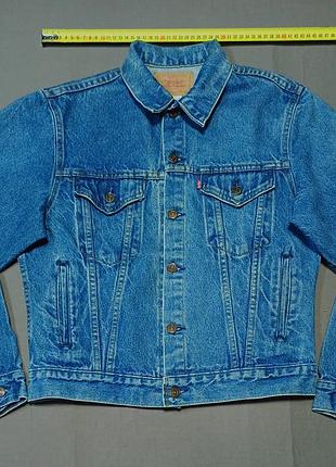 Плечі 43 см vintage 80s levis 70706-0216 made in usa куртка джинсова  жіноча size 20