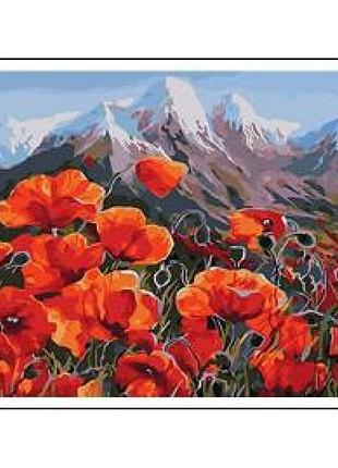 Картина за номерами на дереві 40*50 см "josef otten""маки в горах" (карт.уп+ фарби+пензлі) rad5284, шт