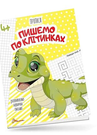 Прописи для дітей 4+: пишемо по клітинках, шт