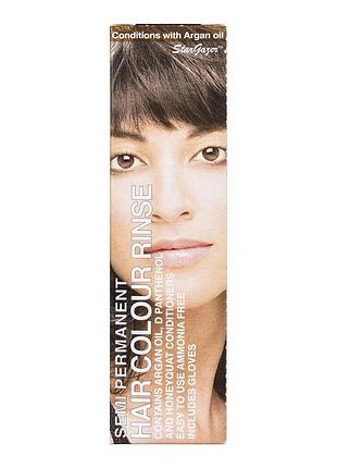 Фарба для волосся темно-коричнева stargazer semi-permanent hair color dark brown 70 мл