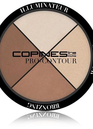 Палітра контурінгу для обличчя copines line paris contour palettes