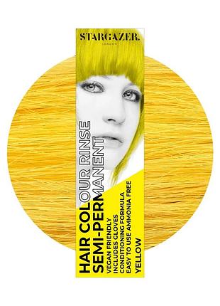 Фарба для волосся жовта stargazer semi-permanent hair colour yellow 70 мл
