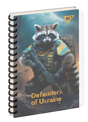 Зошит із роздільниками в6/144 арк. "yes" пласт. обкл. defenders of ukraine, 681891, шт