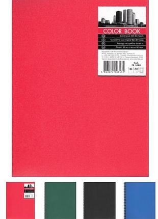 Зошит b5/80 арк. "графіка""color book" # спіраль, пластикова обкл., тb5380 , шт