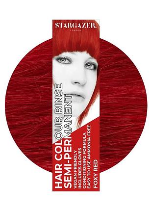 Фарба для волосся червоний stargazer semi-permanent hair colour foxy red 70 мл