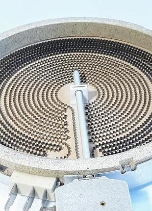 Электроконфорка d200/1700w (0.7+1) квт/3 конт. для стеклокерамических поверхностей