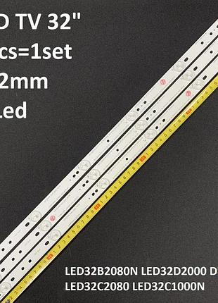Led підсвітка 32" svj320aj0 rev01 6led 140414 led-32d3000 grunhelm gtv32t2fs 1 планка