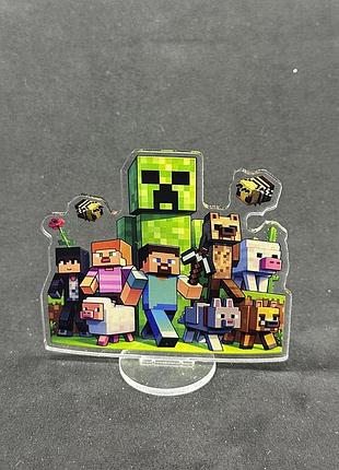 Акриловая коллекционная фигурка chibi minecraft 10 cм