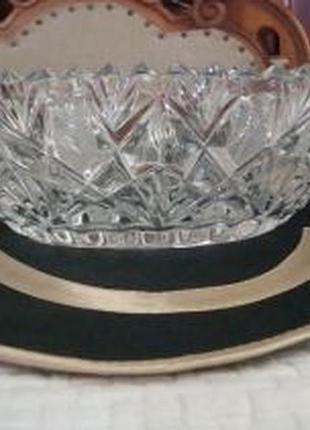 Ладья конфетница салатник хрусталь ссср №яб(1)