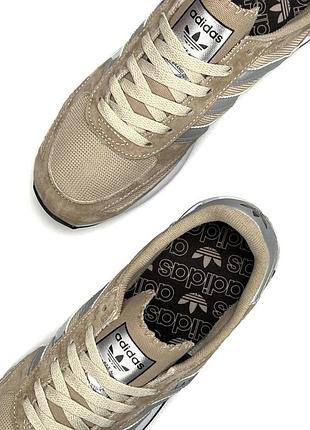 Adidas la trainer dark sand white 5