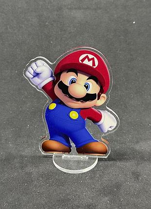 Акриловая коллекционная фигурка chibi super mario марио 10 cм