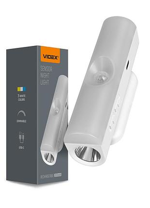 Светильник аккумуляторный с датчиком движения videx vl-nl108w