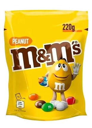 Драже m&ms 220гр peanut
