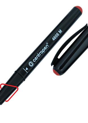 Маркер для cd/dvd "centropen" 4606/2606 ergoline 1мм червоний, шт