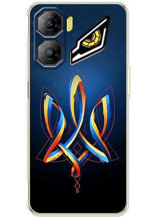 Чохол силіконовий з картинкою на zte nubia neo 3 5g (патріотичний, герб україни)
