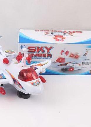 Муз.самолет 708(120шт/2) батар.,в кор. 23*9*8см., шт