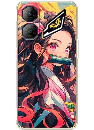 Чехол силиконовый с картинкой на zte nubia neo 3 5g (аниме, anime)