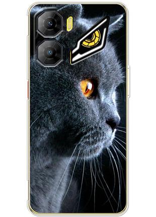 Чохол силіконовий з картинкою на zte nubia neo 3 5g (британський кіт)