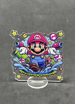 Акриловая коллекционная фигурка chibi super mario марио (2) 10 cм