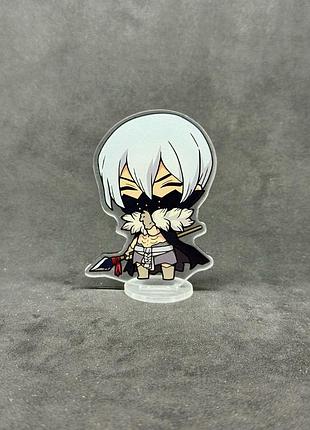 Акриловая коллекционная фигурка chibi доктор стоун» (dr. stone) хёга (hyoga) 10 см