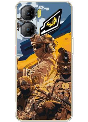 Чехол силиконовый с картинкой на zte nubia neo 3 5g (патриотический, воины всу)