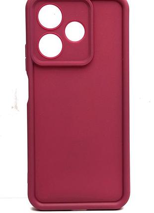 Чехол shock case для oppo a5 pro 4g/5g (cph2711,cph2695) бампер силиконовый цвет бордовый