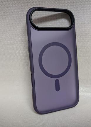 Чохол для iphone 17 air / айфон 17 аір, wave matte insane case, напівпрозорий, soft-touch, фіолетовий