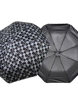 Компактна автоматична парасолька на 8 спиць feeling rain, чорна ручка, 03524fr-4