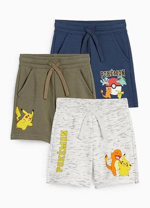 Трикотажные спортивные шорты для мальчика pokémon