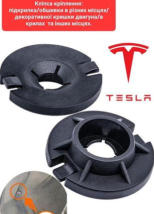 Клипса/шайба tesla 1110713-99-c для model 3/y - крепление подкрылков, обшивки багажника и пластика кузова, надежная фиксация
