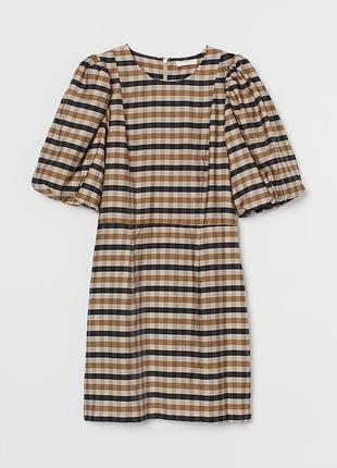 Міні сукня h&m, з рукавами ліхтариками.