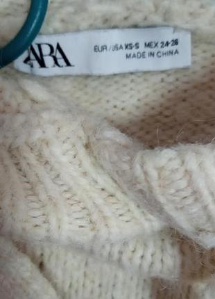 Вязаный худи zara 4