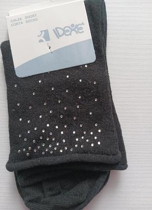 Черные носки со стразами для девочки idexe 2