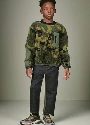 Теплый анорак свитер для мальчика 110-116 см (5-6y)