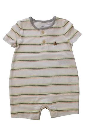 Дитячий трикотажний ромпер футболка пісочник baby gap для хлопчика 3-6m (62-68 см)