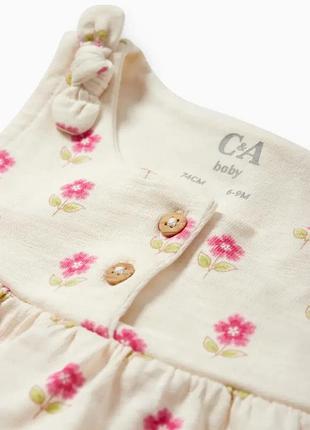 Топ майка туника для девочки c&a 68см (3-6м) 2