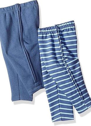 Дитячі утеплені штани сині для новонароджених хлопчиків hanes 74-80