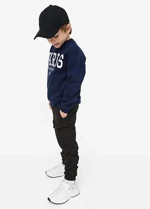 Штани карго slim fit джинси з накладними кишенями для хлопчика 110